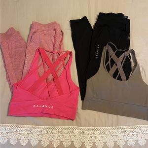 Balance Athletica Joggers and Sports Bras size Medium